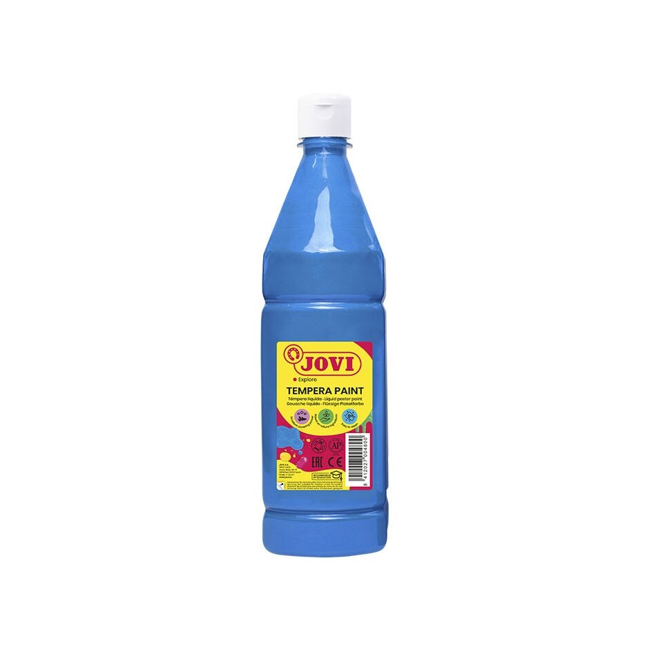 Skystas guašas buteliuke JOVI 1000 ml, mėlyna sp. Skystas guašas buteliuke JOVI 1000 ml, mėlyna sp.