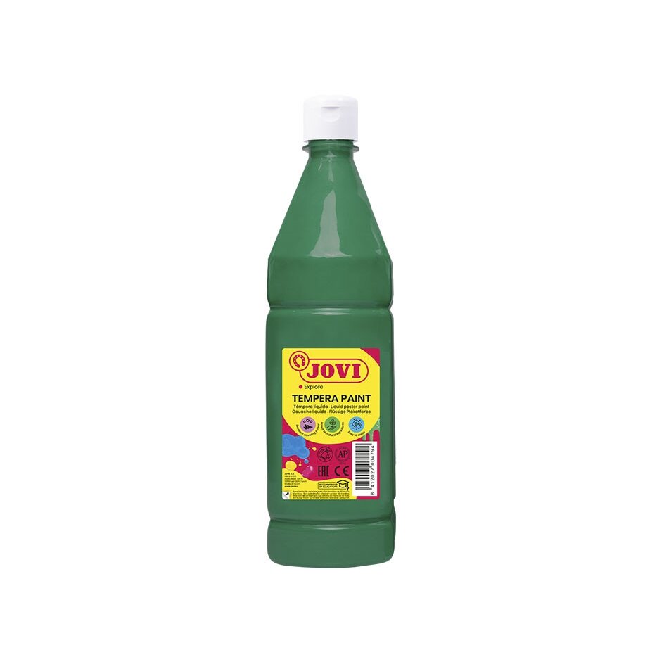 Skystas guašas buteliuke JOVI 1000 ml, tamsiai žalia sp. 1 Skystas guašas buteliuke JOVI 1000 ml, tamsiai žalia sp. 1