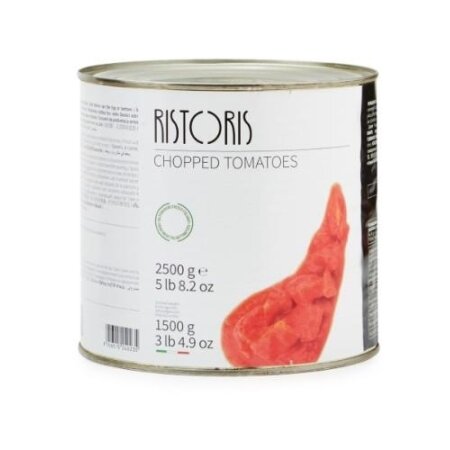 Smulkinti pomidorai RISTORIS, 2500 g/ 1500 g