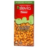 Šokoladas STEVIA, pieniškas su migdolais, 125 g