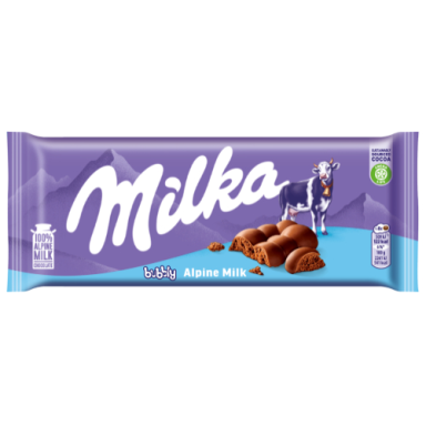Šokoladas MILKA Bubbly Alpine Milk, 90 g