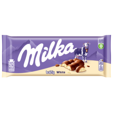Šokoladas MILKA Bubbly White, 95 g, Šokoladas MILKA Bubbly White, 95 g,