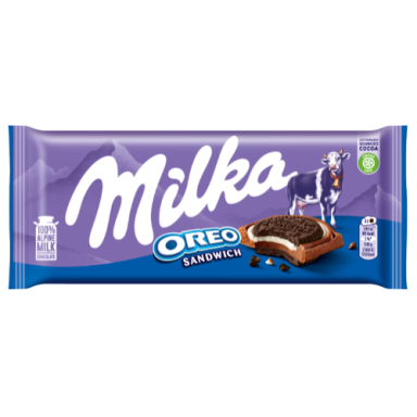 Šokoladas MILKA Sandwich Oreo, 92 g Šokoladas MILKA Sandwich Oreo, 92 g