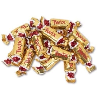 Šokoladiniai saldainiai TWIX, 2,5 kg Šokoladiniai saldainiai TWIX, 2,5 kg