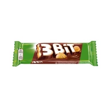 Šokoladinis batonėlis 3BIT, su riešutais, 46 g Šokoladinis batonėlis 3BIT, su riešutais, 46 g