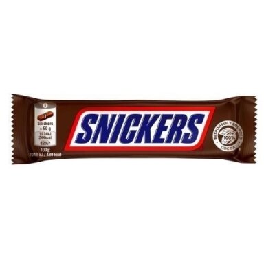 Šokoladinis batonėlis SNICKERS, 50 g Šokoladinis batonėlis SNICKERS, 50 g