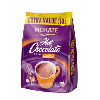 Šokoladinis gėrimas MOKATE salted caramel, maišelyje, 10 x 10g Šokoladinis gėrimas MOKATE salted caramel, maišelyje, 10 x 10g