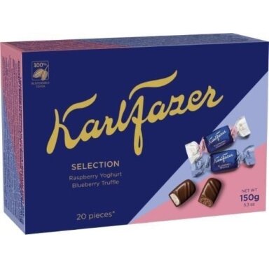Šokoladinių saldainių asorti  KARL FAZER, 150g