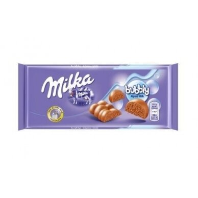 Šokoladas MILKA Bubbly Alpine Milk, 90 g