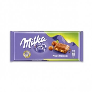 Šokoladas MILKA Whole Hazelnut, 100g