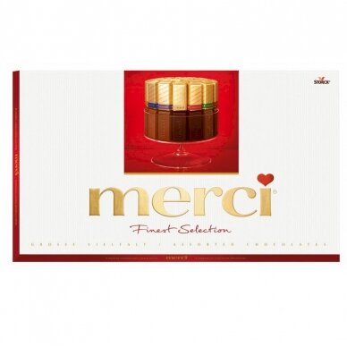 Šokoladinių saldainių rinkinys MERCI Grosse, 400 g.