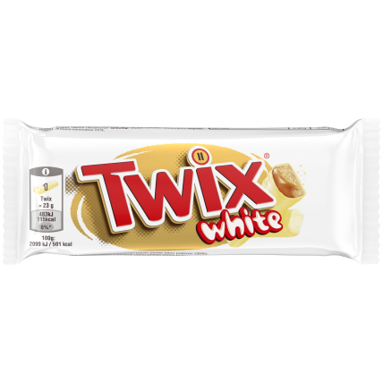 Šokoladinis batonėlis TWIX White, 46 g Šokoladinis batonėlis TWIX White, 46 g