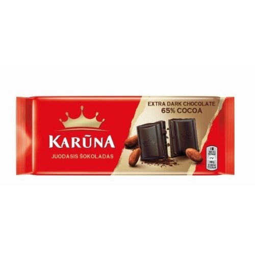 Šokoladas KARŪNA, 65% kakavos, 80 g NEW
