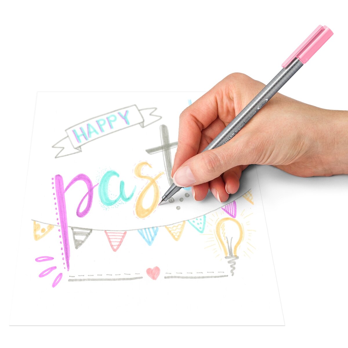 Spalvoti pasteliniai rašikliai STAEDTLER, 0,3 mm, 6 vnt. 3
