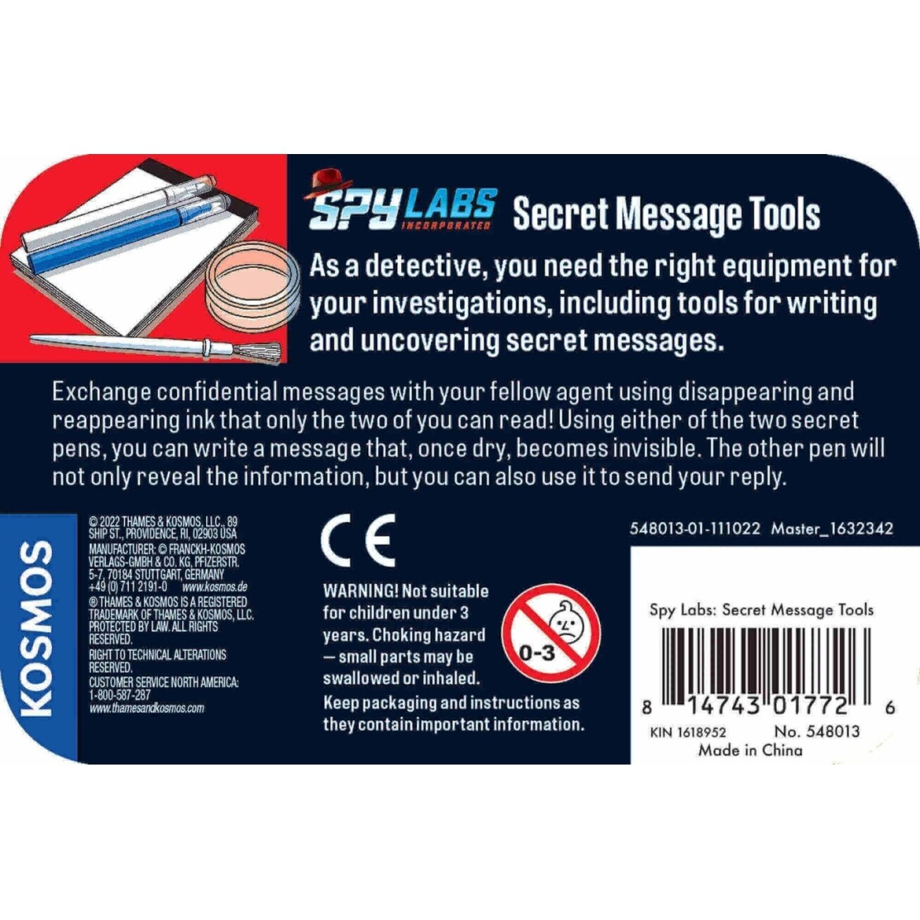 „Spy Labs“ slapto rašymo rinkinys 1 „Spy Labs“ slapto rašymo rinkinys 1