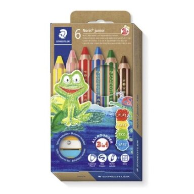Spalvoti pieštukai STAEDTLER Buddy 3in1, 6 spalvų Spalvoti pieštukai STAEDTLER Buddy 3in1, 6 spalvų