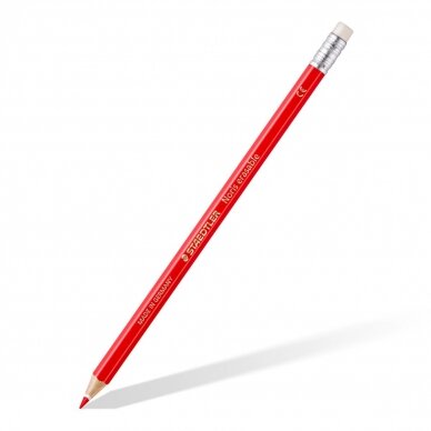 Spalvoti pieštukai, ištrinami, su trintuku STAEDTLER NORIS CLUB, 12 spalvų 2