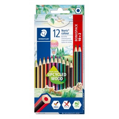 Spalvoti pieštukai STAEDTLER Noris Colour, 12 vnt. 1
