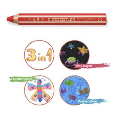Spalvoti pieštukai STAEDTLER Buddy 3in1, 6 spalvų 2