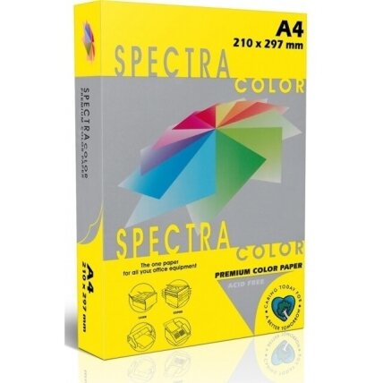 Spalvotas popierius SPECTRA COLOR, A4, 160gsm, 250 lapų, IT210 LEMON (intens. citrinų sp.) Spalvotas popierius SPECTRA COLOR, A4, 160gsm, 250 lapų, IT210 LEMON (intens. citrinų sp.)