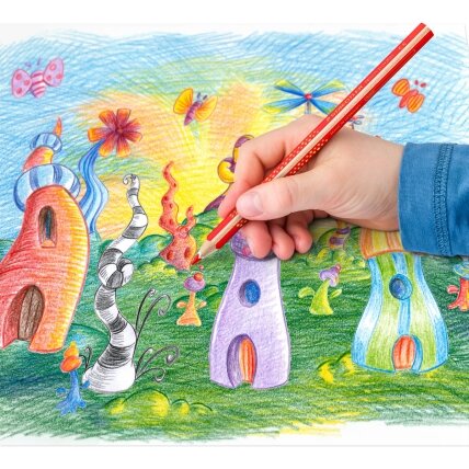 Spalvoti pieštukai STAEDTLER Noris Jumbo, 12 vnt. 3 Spalvoti pieštukai STAEDTLER Noris Jumbo, 12 vnt. 3