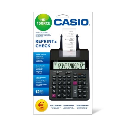 Spausdinantis skaičiuotuvas CASIO HR-150RCE, 65 x 165 x 295 mm 1 Spausdinantis skaičiuotuvas CASIO HR-150RCE, 65 x 165 x 295 mm 1