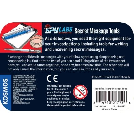 „Spy Labs“ slapto rašymo rinkinys 1 „Spy Labs“ slapto rašymo rinkinys 1