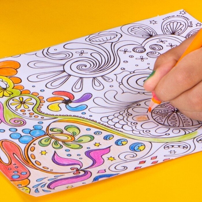Spalvoti pieštukai KORES KOLORES Mandala, trikampiai, 50 vnt. 2