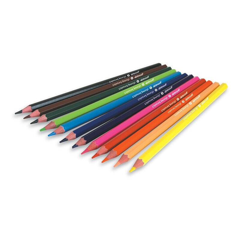 Spalvoti pieštukai COLORINO KIDS, 12 spalvų 1 Spalvoti pieštukai COLORINO KIDS, 12 spalvų 1