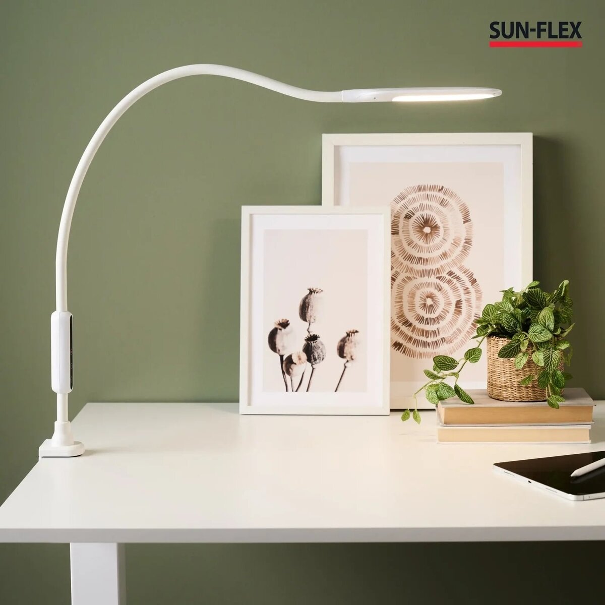 Stalinis šviestuvas SUN-FLEX®DESKLITE™, baltas 1