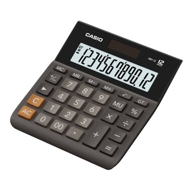 Stalinis skaičiuotuvas CASIO MH-12, 127 x 136.5 x 28.8 mm, juoda Stalinis skaičiuotuvas CASIO MH-12, 127 x 136.5 x 28.8 mm, juoda