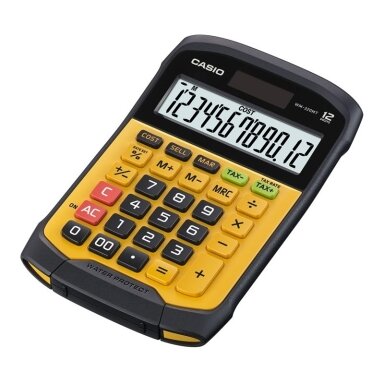 Stalinis skaičiuotuvas CASIO WM-320MT, 108.5 x 168.5 x 33.4 mm, plaunama klaviatūra Stalinis skaičiuotuvas CASIO WM-320MT, 108.5 x 168.5 x 33.4 mm, plaunama klaviatūra