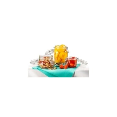 Stiklainis FIDO, su hermetiniu dangteliu, D 83 mm, H 100 mm,  20 cl, vnt.