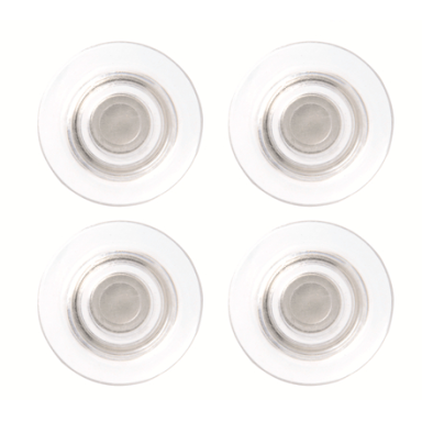 Stiklinės lentos magnetai NOBO CLEAR, 4 vnt./pak., 32 mm, skaidrūs Stiklinės lentos magnetai NOBO CLEAR, 4 vnt./pak., 32 mm, skaidrūs