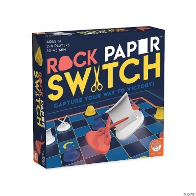 Strateginis žaidimas „Rock, Paper, Switch“
