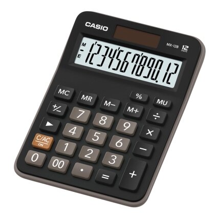 Stalinis skaičiuotuvas CASIO MX-12B, 106.5 x 147 x 29 mm Stalinis skaičiuotuvas CASIO MX-12B, 106.5 x 147 x 29 mm