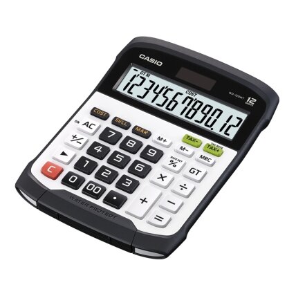 Stalinis skaičiuotuvas CASIO WD-320MT, 144.5 x 194.5 x 35.6 mm, plaunama klaviatūra Stalinis skaičiuotuvas CASIO WD-320MT, 144.5 x 194.5 x 35.6 mm, plaunama klaviatūra