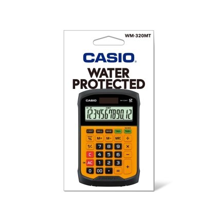 Stalinis skaičiuotuvas CASIO WM-320MT, 108.5 x 168.5 x 33.4 mm, plaunama klaviatūra 1 Stalinis skaičiuotuvas CASIO WM-320MT, 108.5 x 168.5 x 33.4 mm, plaunama klaviatūra 1