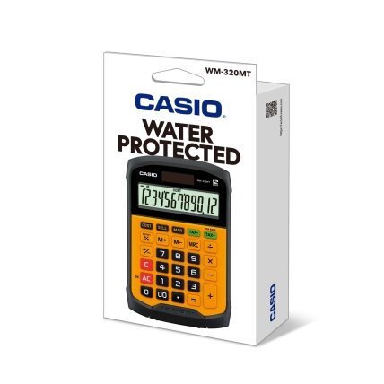Stalinis skaičiuotuvas CASIO WM-320MT, 108.5 x 168.5 x 33.4 mm, plaunama klaviatūra 2 Stalinis skaičiuotuvas CASIO WM-320MT, 108.5 x 168.5 x 33.4 mm, plaunama klaviatūra 2