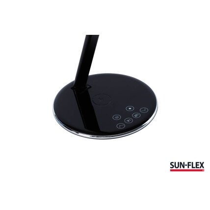 Stalinis šviestuvas SUN-FLEX®QLITE™belaidžiu integruotu telefono įkrovikliu, juodas 1 Stalinis šviestuvas SUN-FLEX®QLITE™belaidžiu integruotu telefono įkrovikliu, juodas 1