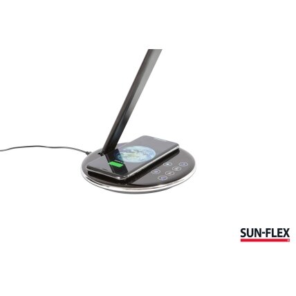 Stalinis šviestuvas SUN-FLEX®QLITE™belaidžiu integruotu telefono įkrovikliu, juodas 2 Stalinis šviestuvas SUN-FLEX®QLITE™belaidžiu integruotu telefono įkrovikliu, juodas 2