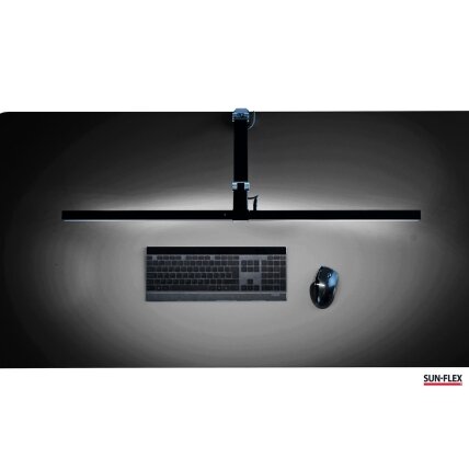 Stalinis šviestuvas SUN-FLEX®SCREENLITE, ekranui apšviesti, juodas Stalinis šviestuvas SUN-FLEX®SCREENLITE, ekranui apšviesti, juodas