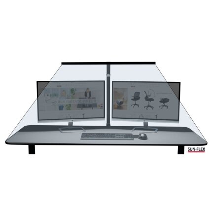 Stalinis šviestuvas SUN-FLEX®SCREENLITE, ekranui apšviesti, juodas 2 Stalinis šviestuvas SUN-FLEX®SCREENLITE, ekranui apšviesti, juodas 2