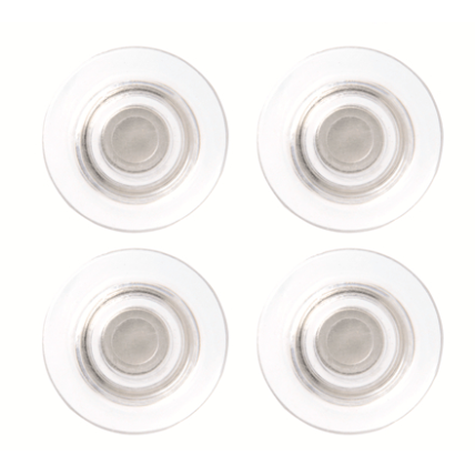 Stiklinės lentos magnetai NOBO CLEAR, 4 vnt./pak., 32 mm, skaidrūs Stiklinės lentos magnetai NOBO CLEAR, 4 vnt./pak., 32 mm, skaidrūs