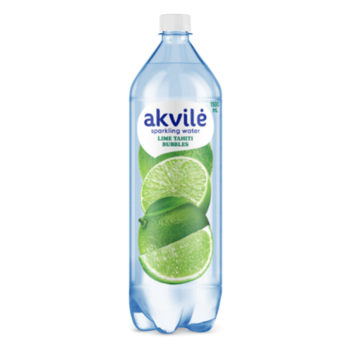 Stalo vanduo AKVILĖ "Žalioji Tahiti citrina" (laimo skonis) 1,5 L