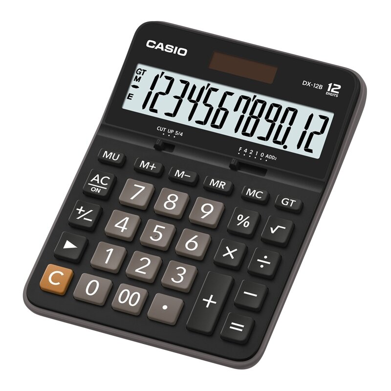 Stalinis skaičiuotuvas CASIO DX-12B, 129 x 175 x 33.2 mm Stalinis skaičiuotuvas CASIO DX-12B, 129 x 175 x 33.2 mm