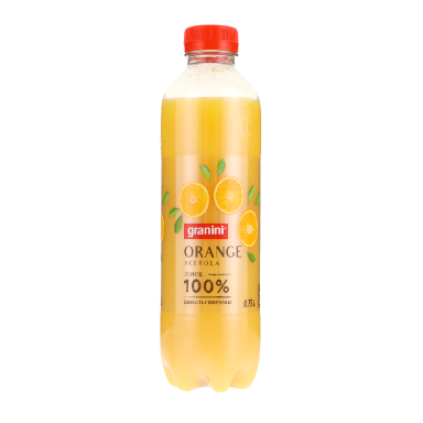 Sultys GRANINI, Apelsinų, tiesioginio spaudimo, 100% 0,75l