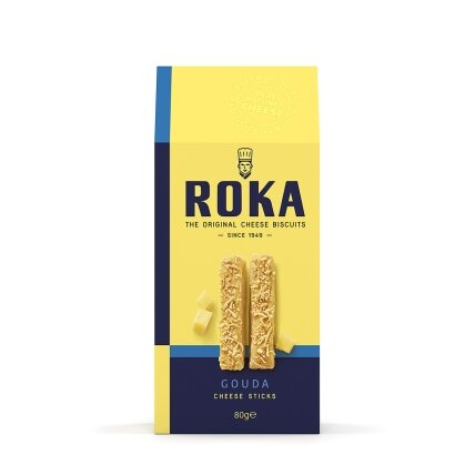 Sūrio lazdelės ROKA Gouda, 80 g Sūrio lazdelės ROKA Gouda, 80 g