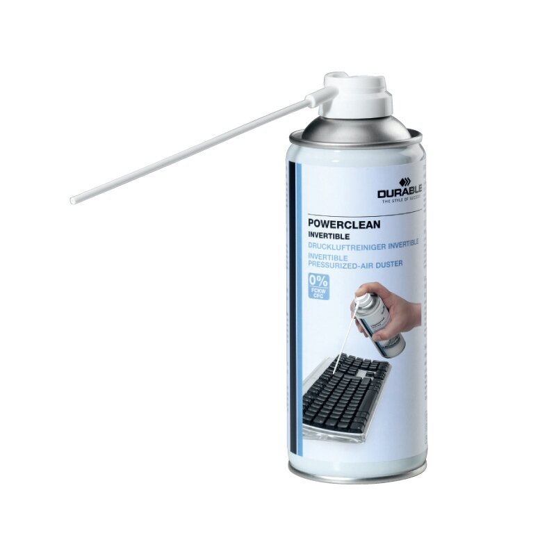 Suspausto oro dulkių valiklis DURABLE Powerclean, 200ml Suspausto oro dulkių valiklis DURABLE Powerclean, 200ml