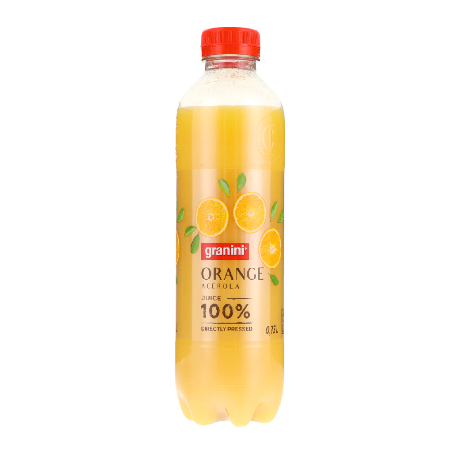 Sultys GRANINI, Apelsinų, tiesioginio spaudimo, 100% 0,75l Sultys GRANINI, Apelsinų, tiesioginio spaudimo, 100% 0,75l